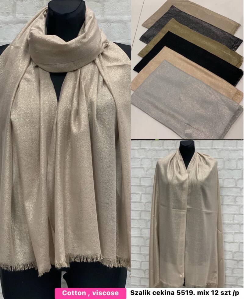 Szaliki damskie Roz Standard, Mix Kolor Paczka 12 szt 1